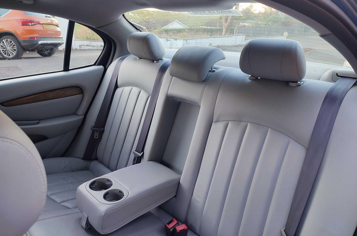 Jaguar X Type Alex Wolstenholme interior rear seats Jaguar X Type Alex Wolstenholme interior rear seats