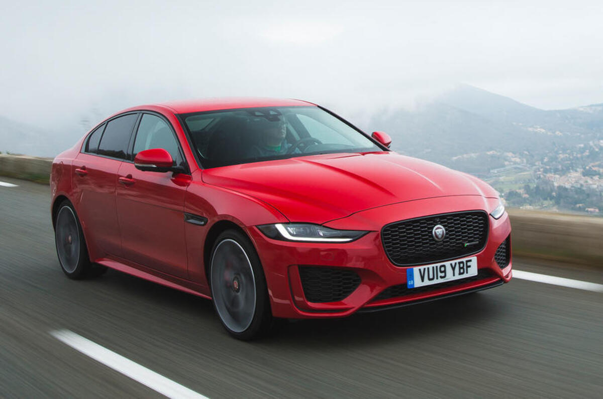 jaguar xe front three quarter 2 0