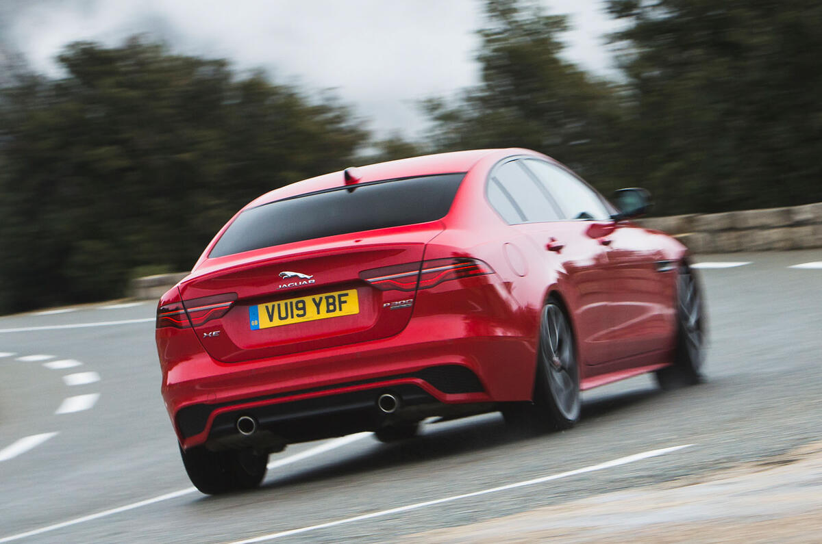 Jaguar XE rear motion Jaguar XE rear motion