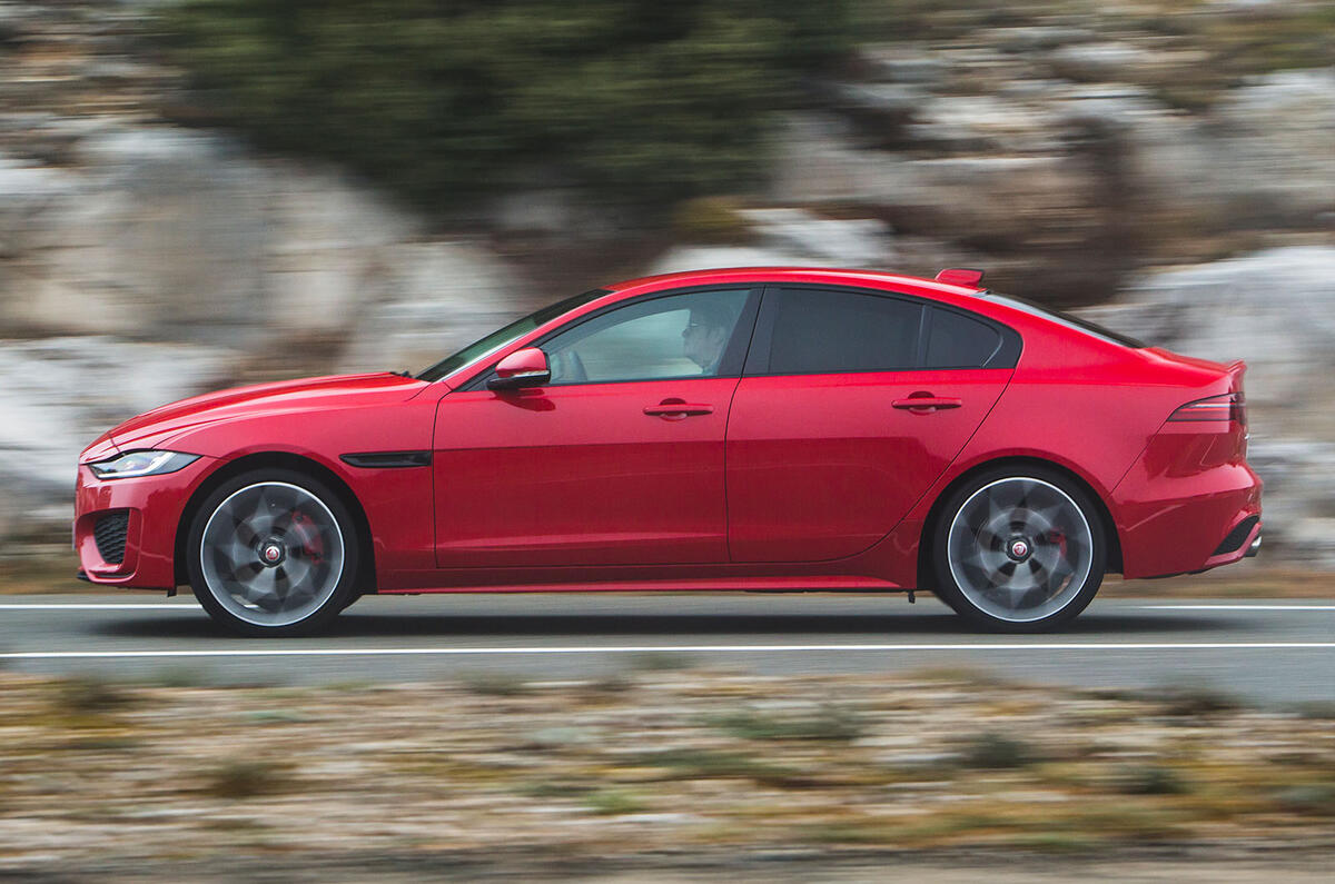 Jaguar XE side Jaguar XE side