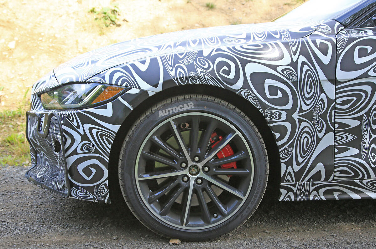 Jaguar XE R development car fans flames for new 567bhp V8 model
