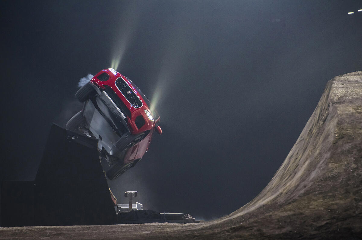 Jaguar E-Pace launch marked with record-breaking barrel roll