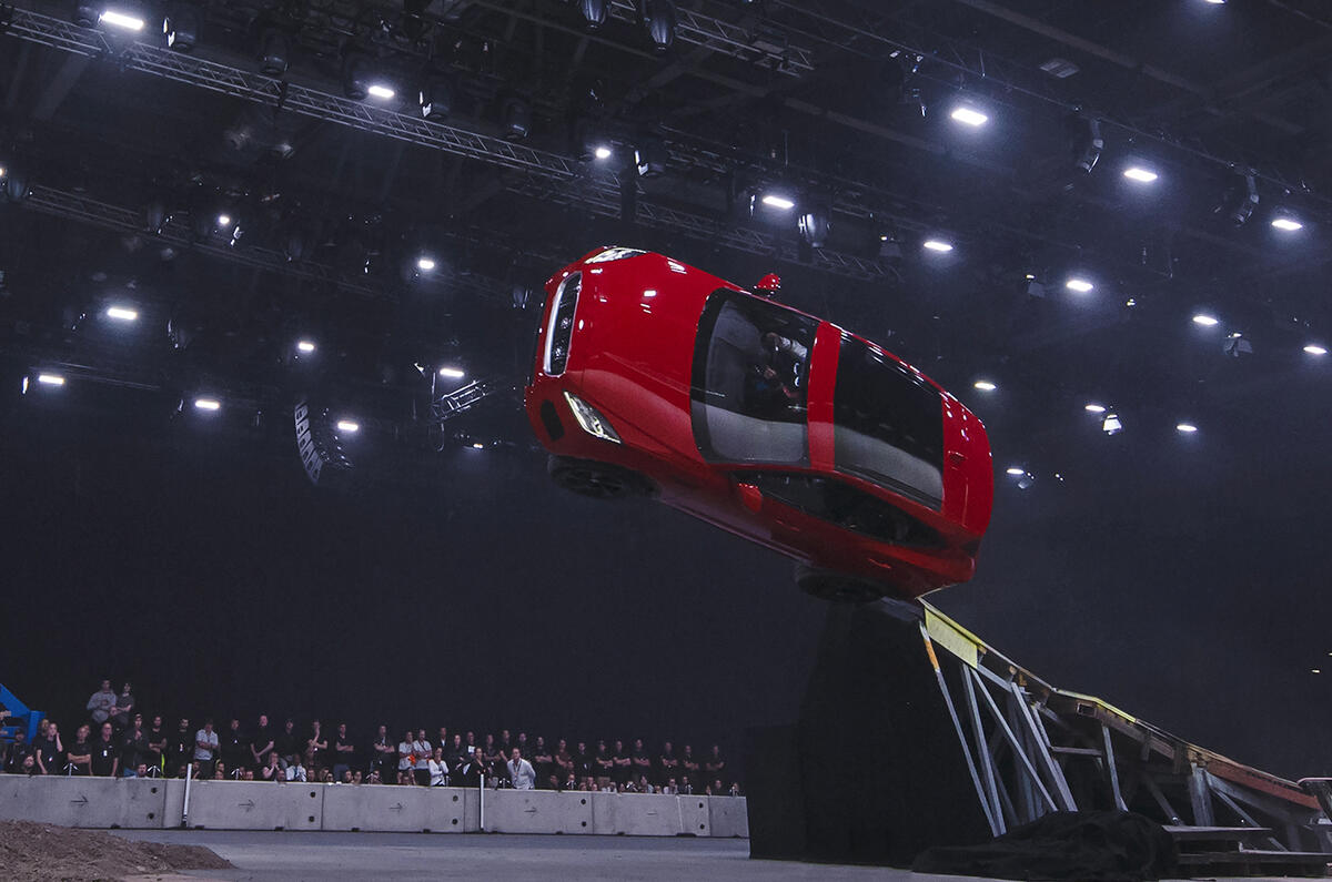 Jaguar E-Pace launch marked with record-breaking barrel roll