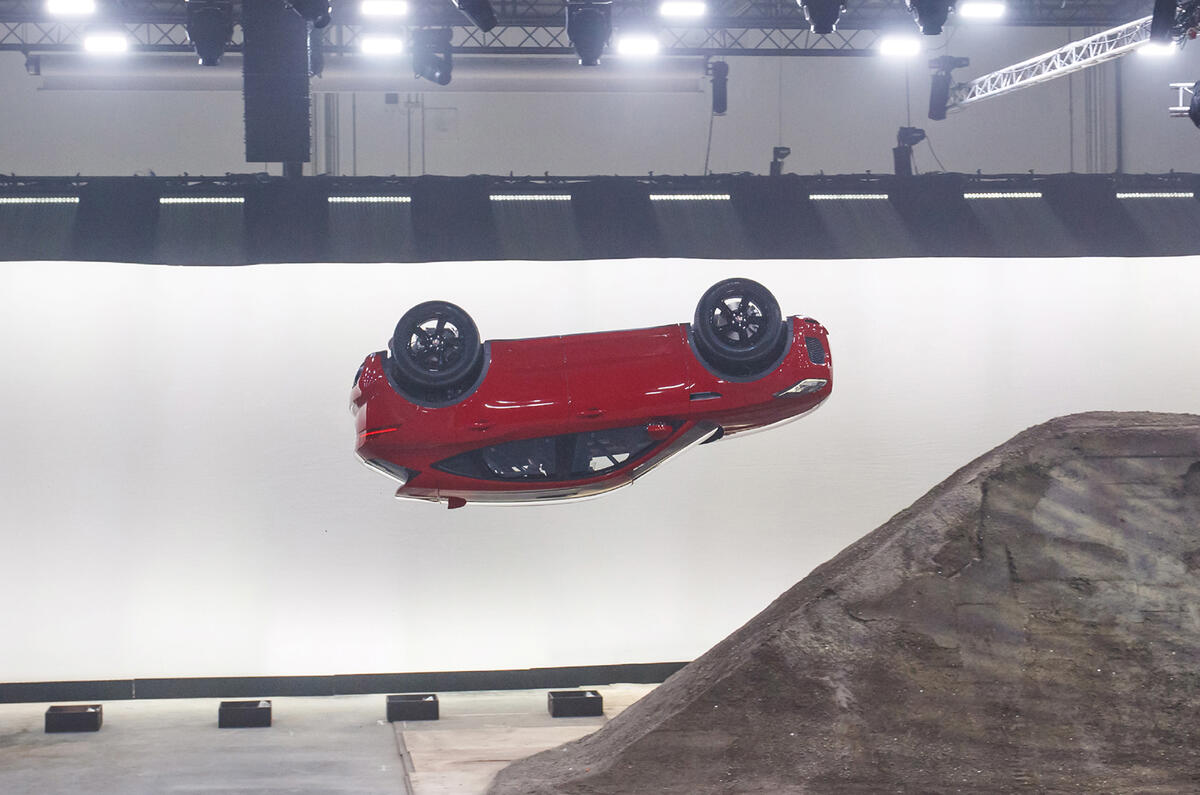 Jaguar E-Pace launch marked with record-breaking barrel roll