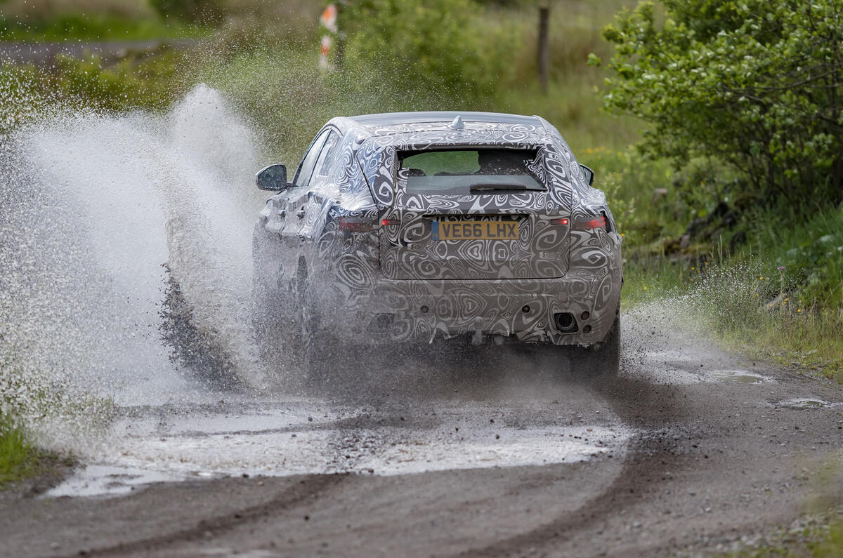 Jaguar E-Pace testing