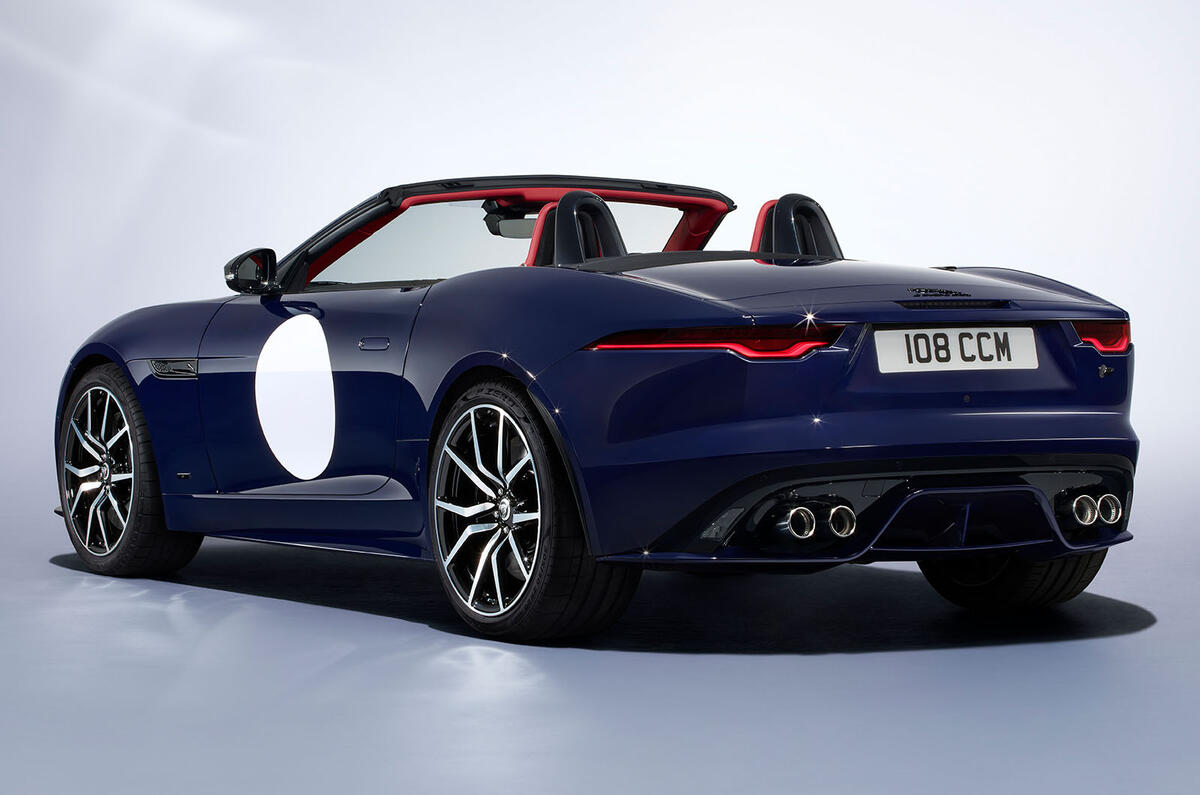 Jaguar F Type ZP Edition convertible rear three quarter Jaguar F Type ZP Edition convertible rear three quarter
