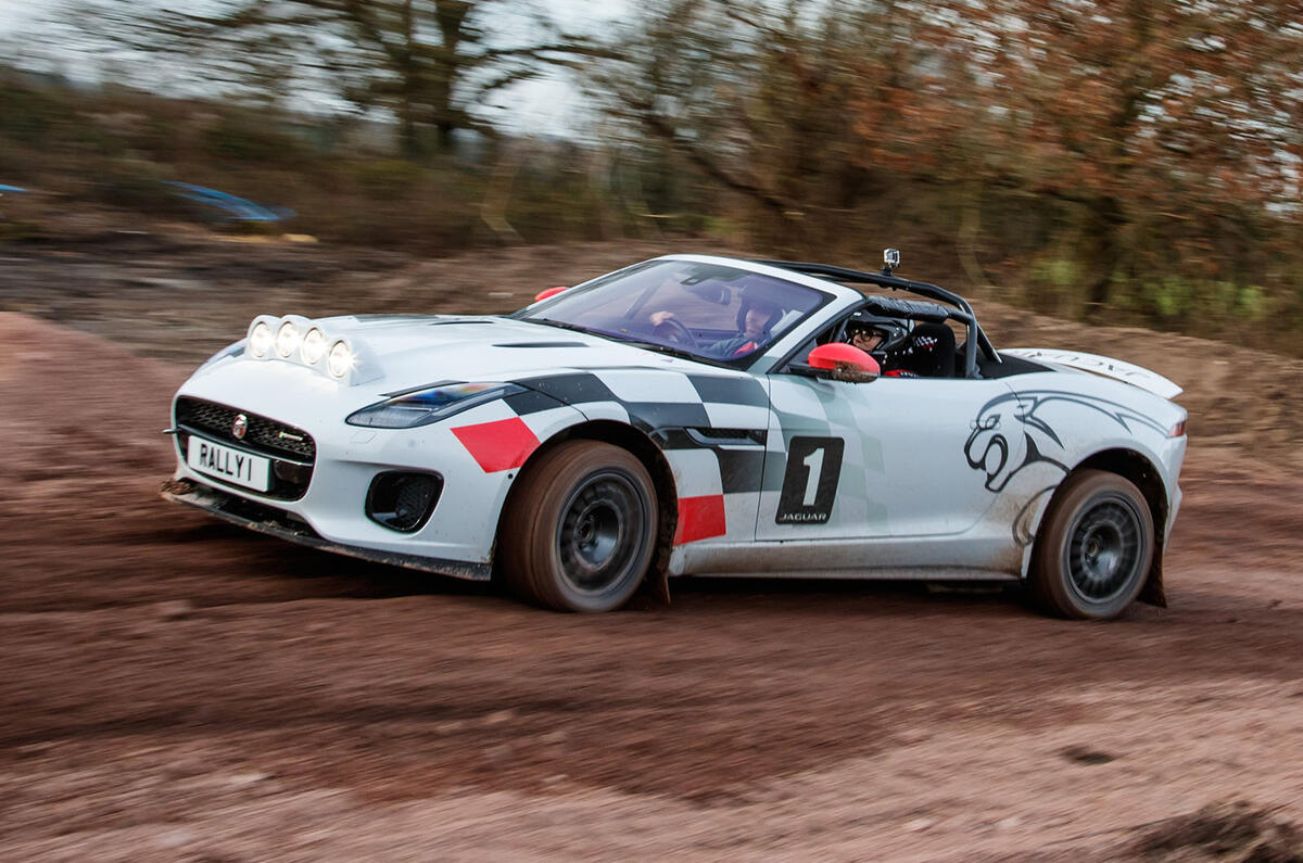 Jaguar F-Type rally car 2019 driven - Dan Prosser side