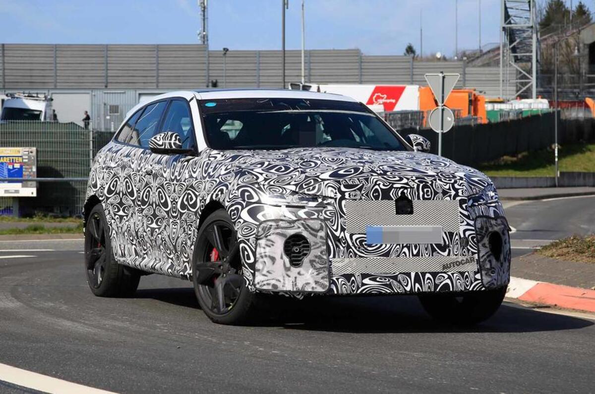 Jaguar F-Pace refresh spy images