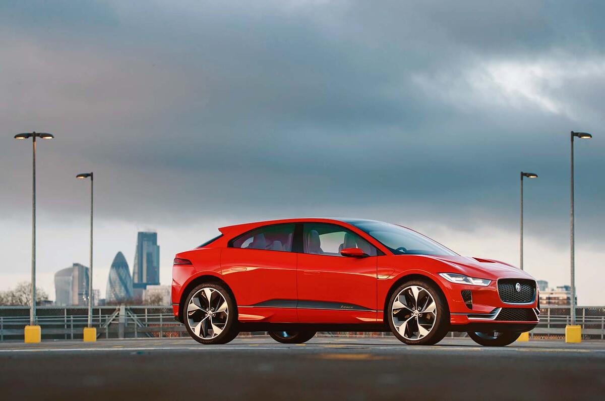 Jaguar I pace front three quarter