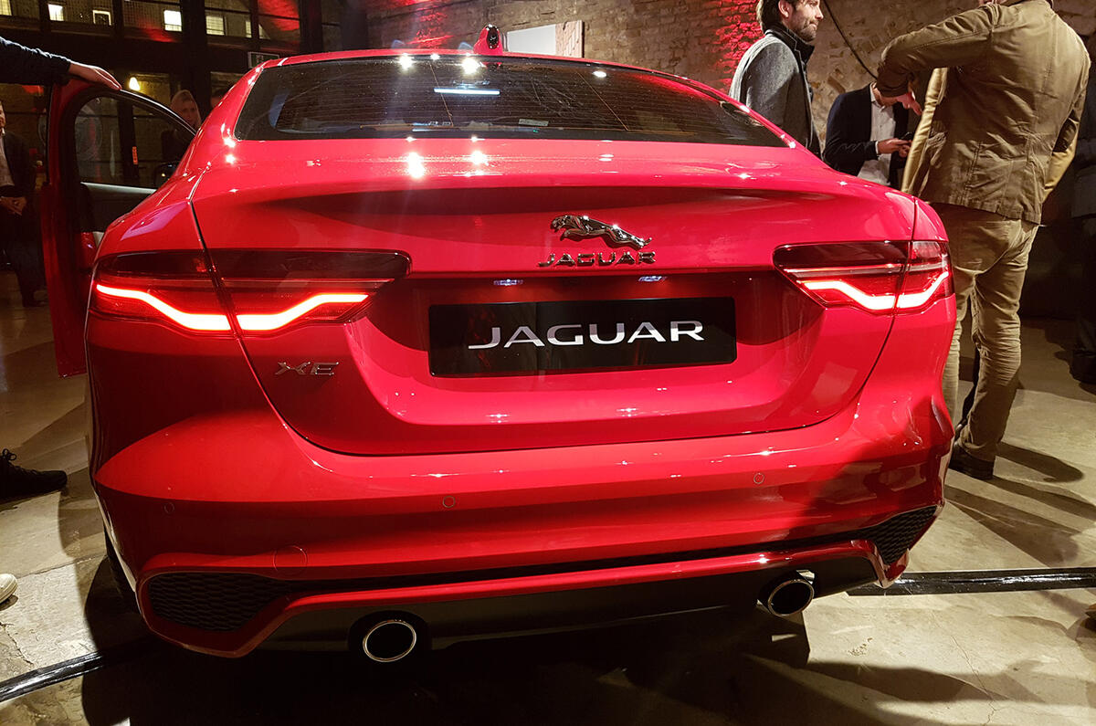 Jaguar XE 2019 facelift reveal event - rear