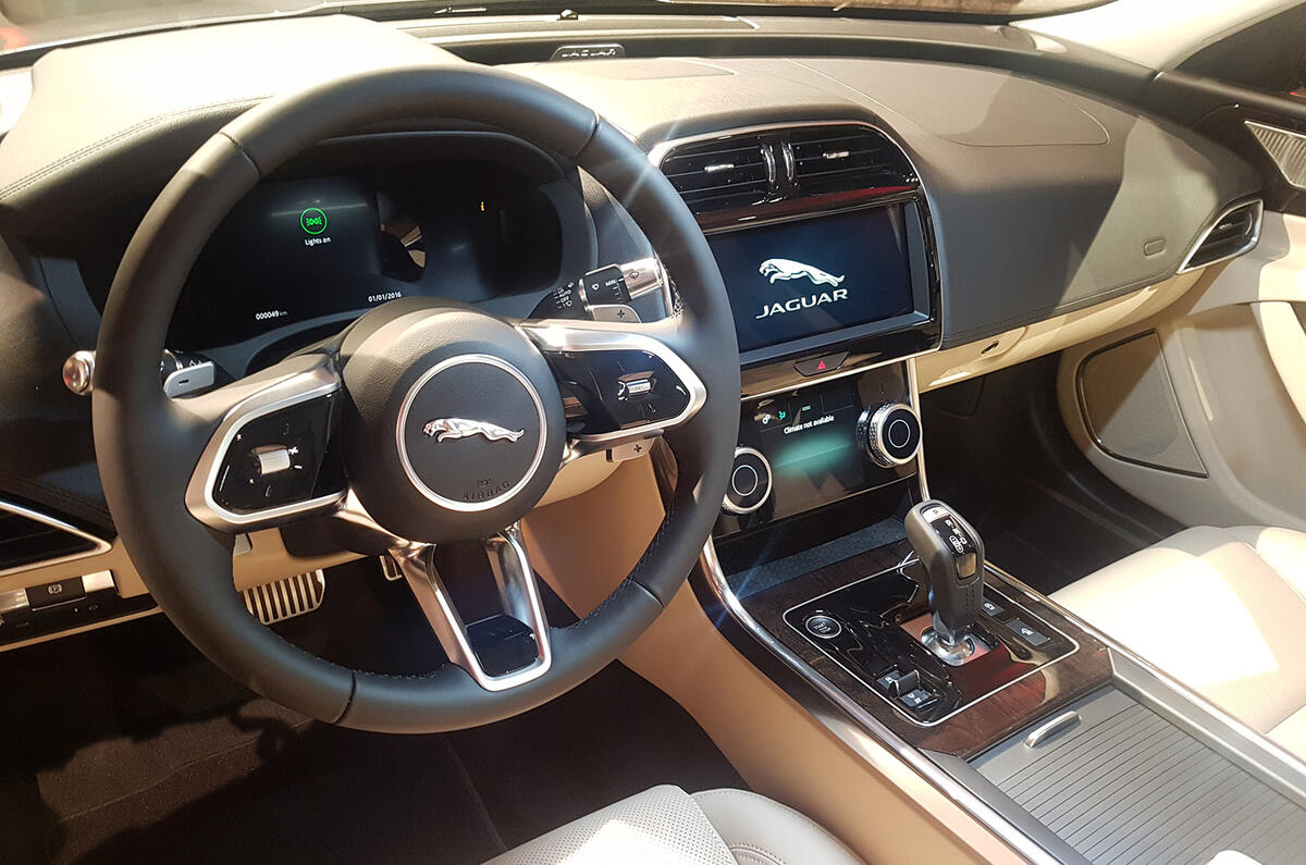 Jaguar XE 2019 facelift reveal event - interior