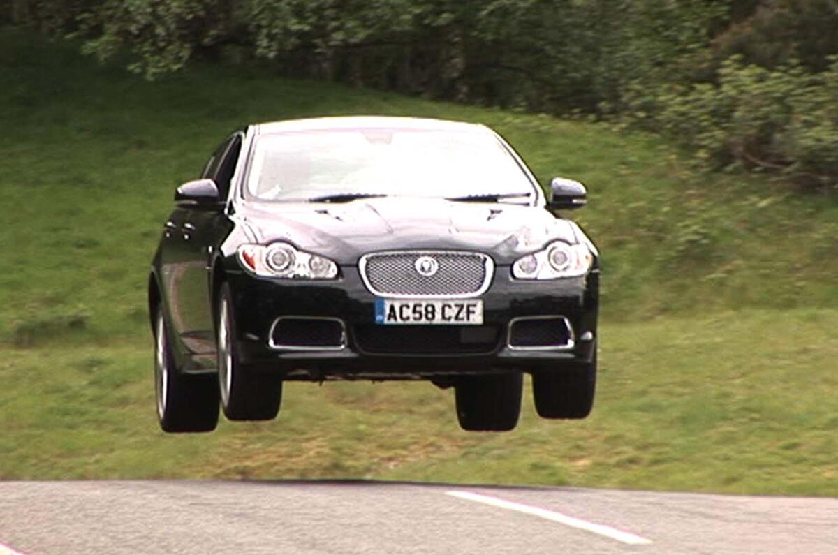 Jaguar XFR jump Jaguar XFR jump