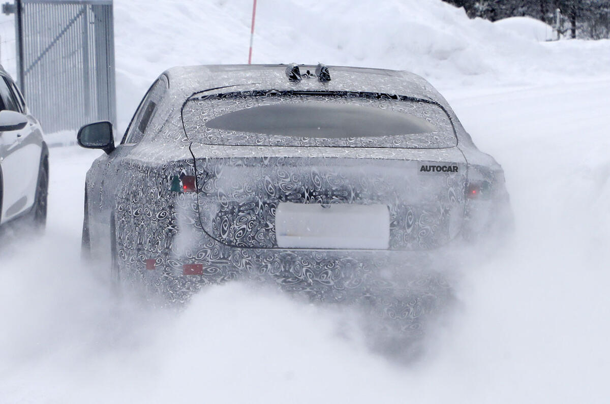 2020 Jaguar XJ prototype - rear 2020 Jaguar XJ prototype - rear