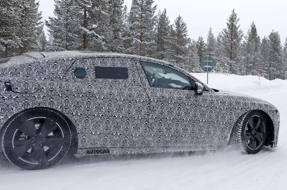 2020 Jaguar XJ prototype - side 2020 Jaguar XJ prototype - side