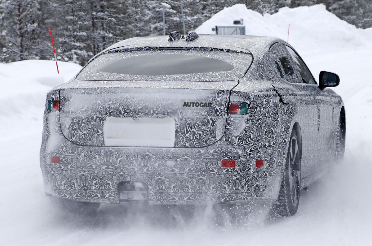 2020 Jaguar XJ prototype - rear 2020 Jaguar XJ prototype - rear