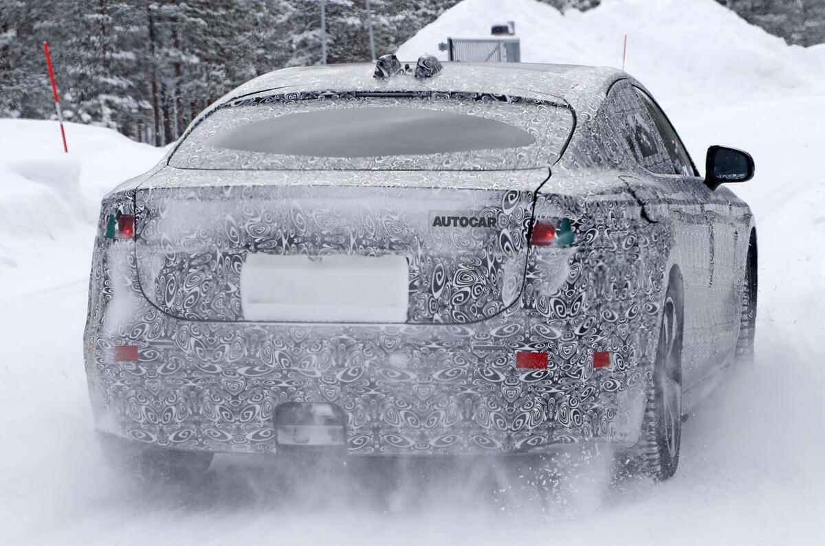 2020 Jaguar XJ prototype - rear 2020 Jaguar XJ prototype - rear