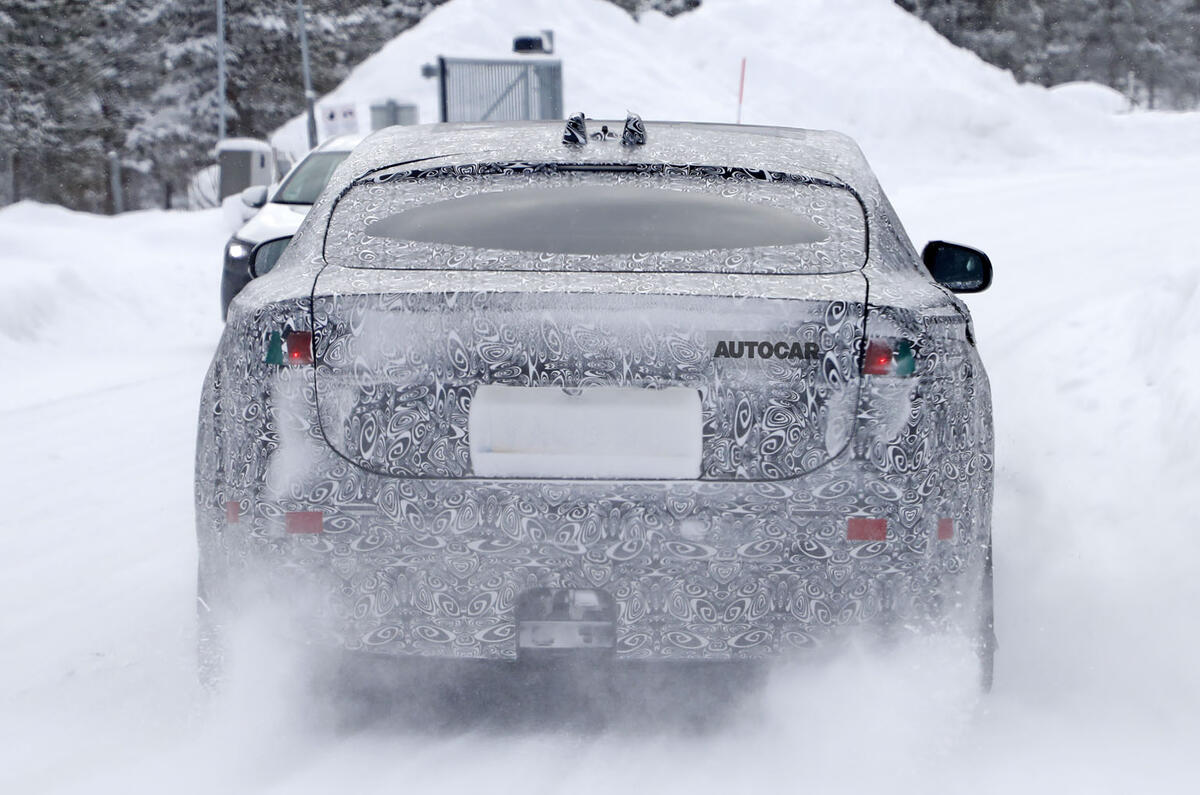 2020 Jaguar XJ prototype - rear 2020 Jaguar XJ prototype - rear