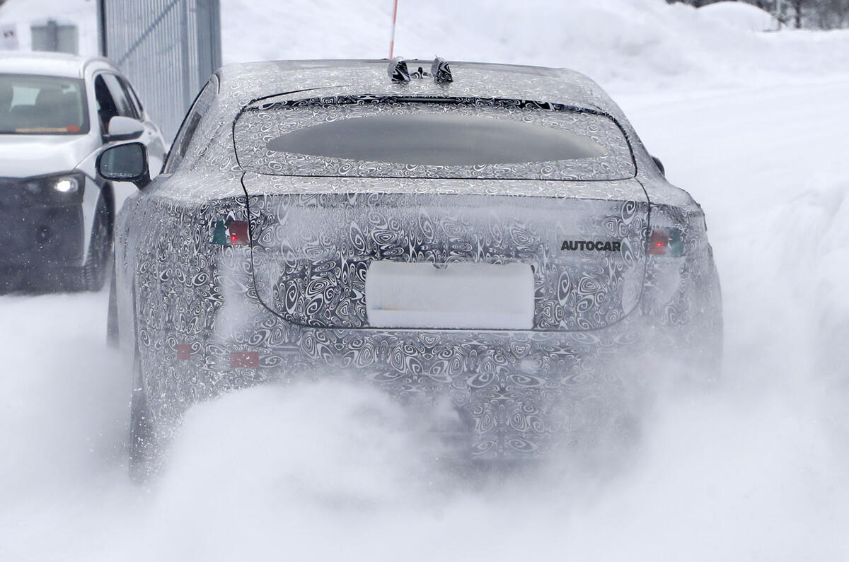 2020 Jaguar XJ prototype - rear 2020 Jaguar XJ prototype - rear