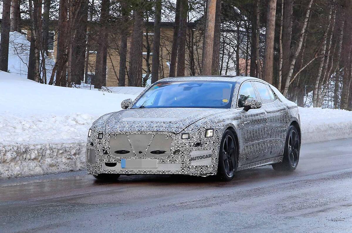 Jaguar XJ latest spyshot front far