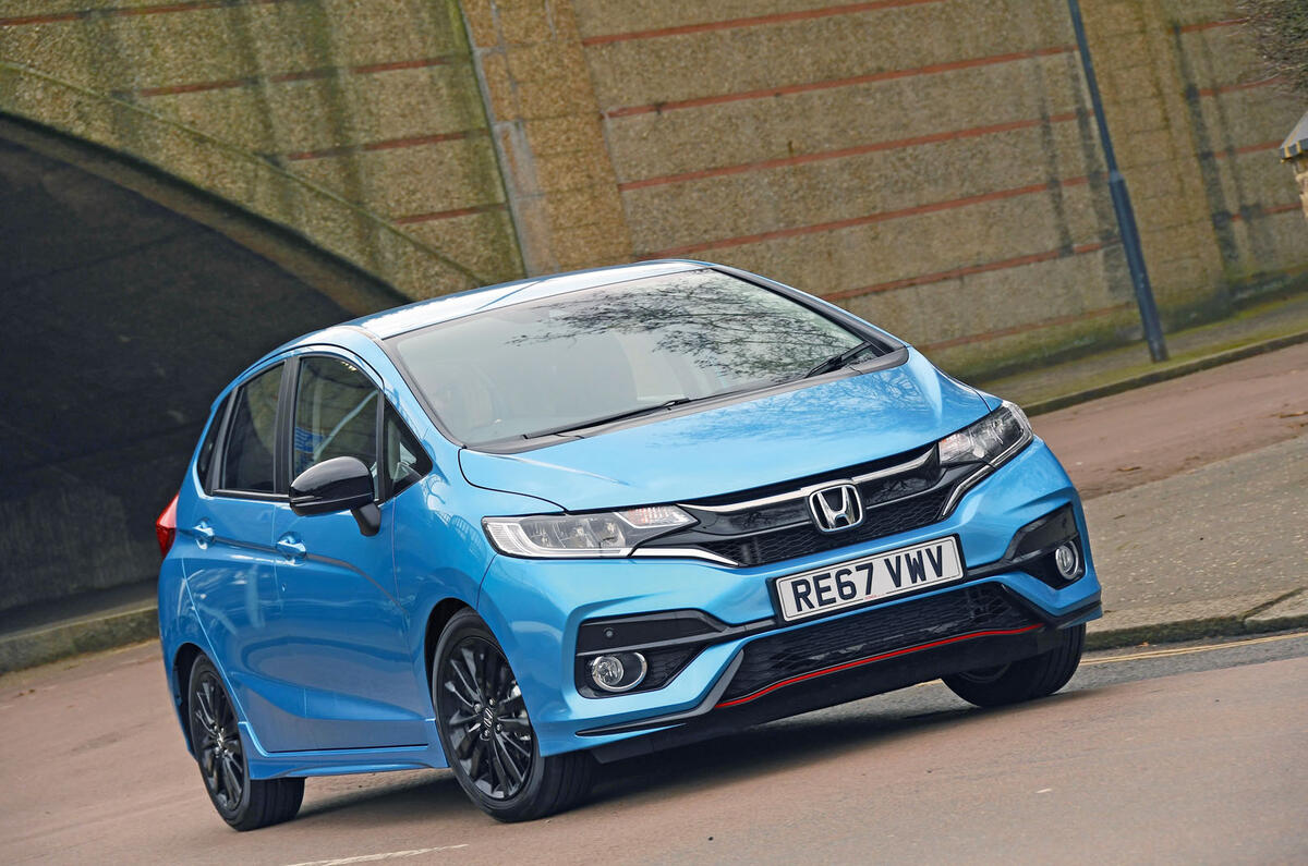 Honda Jazz cornering