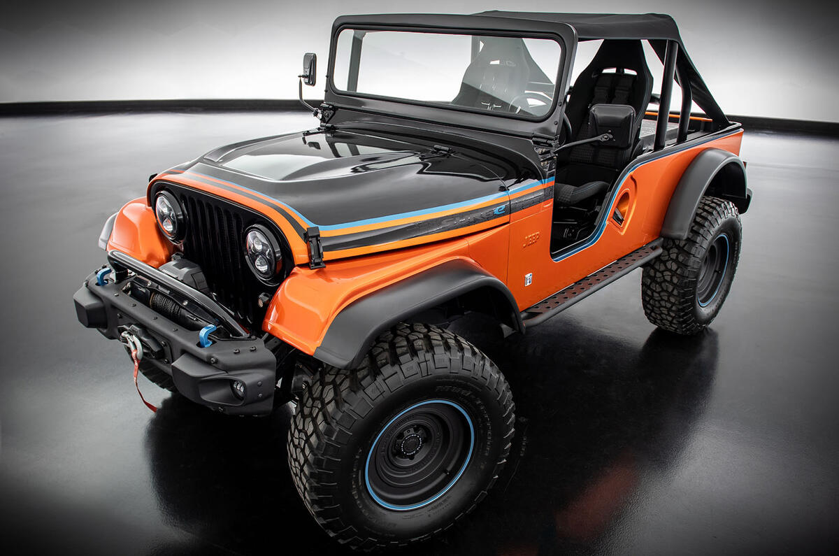 Jeep CJ Charge concept front three quarter