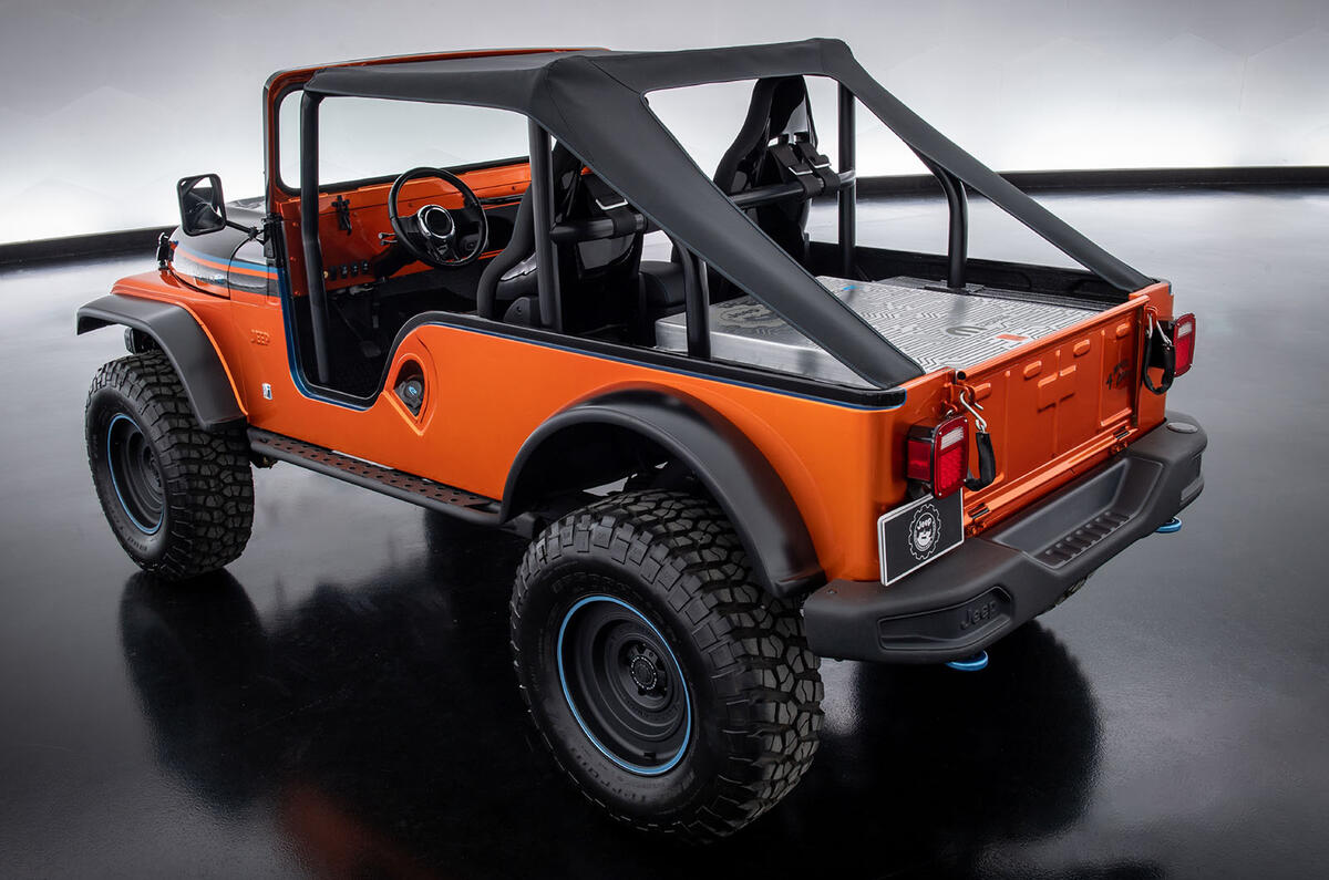 Jeep CJ Charge concept rear three quarter Jeep CJ Charge concept rear three quarter