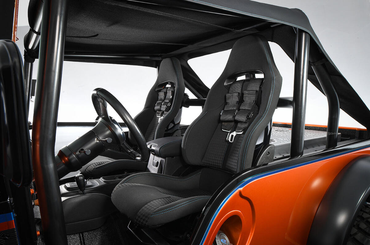 Jeep CJ Charge concept seats Jeep CJ Charge concept seats