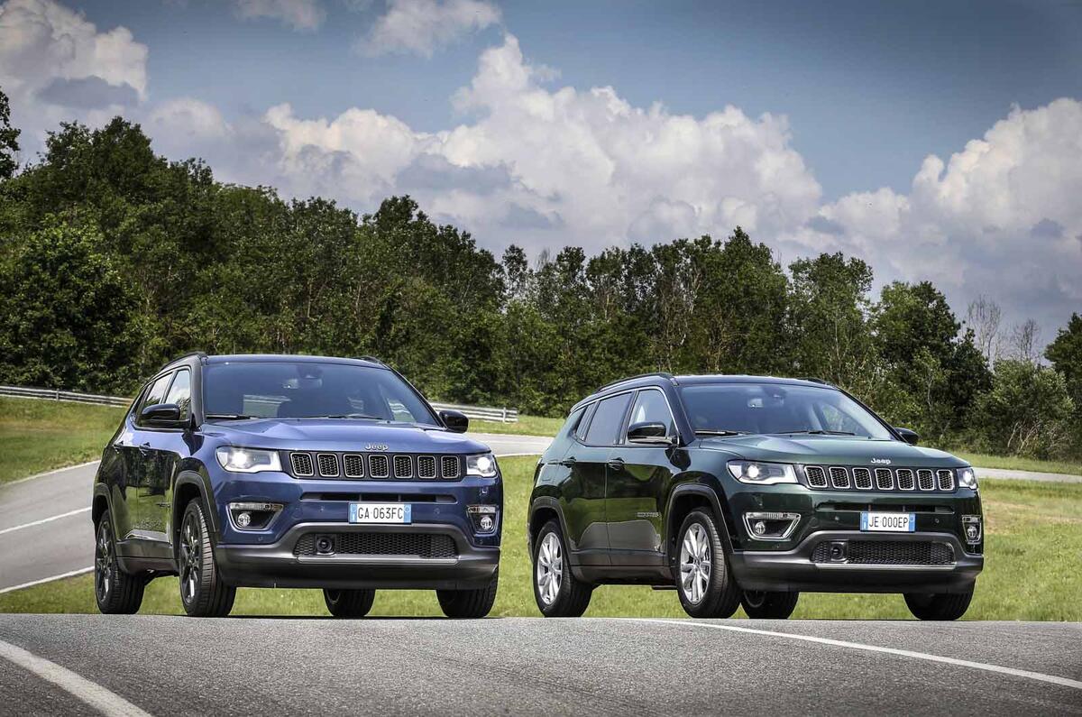 Jeep Compass update front two cars Jeep Compass update front two cars