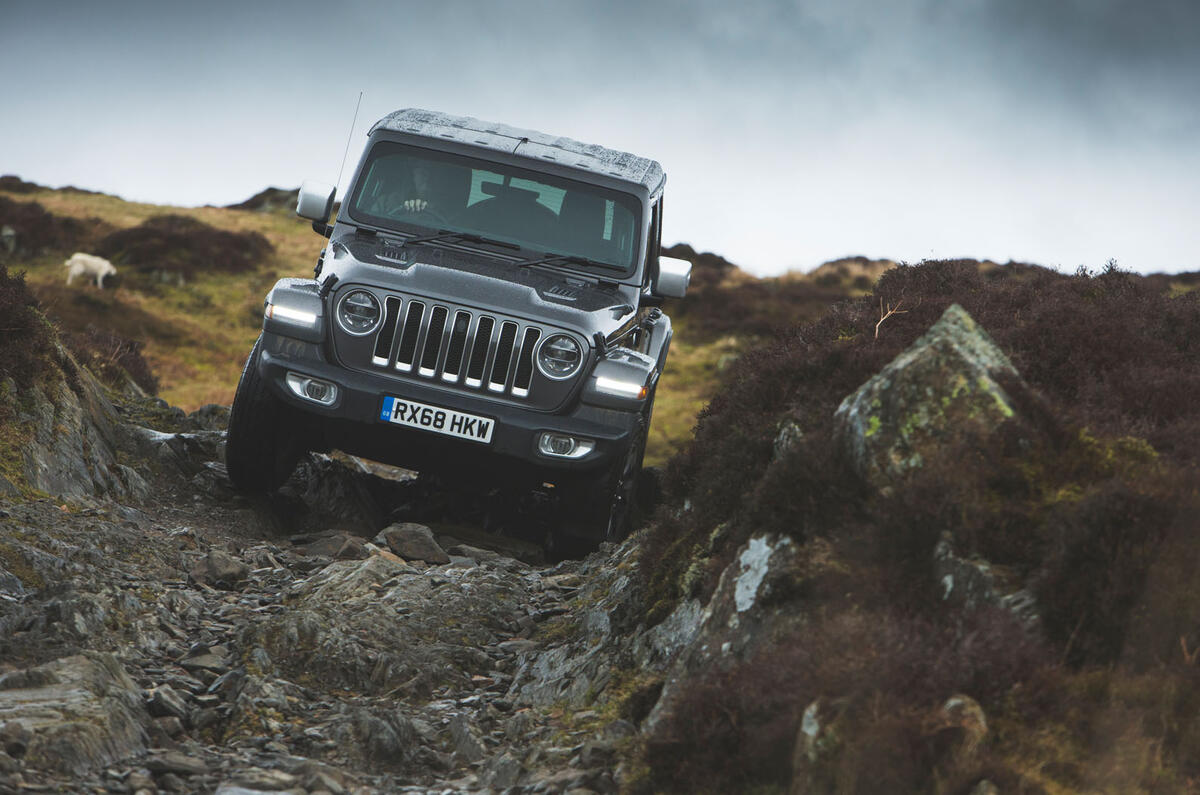 Jeep Wrangler hill descent