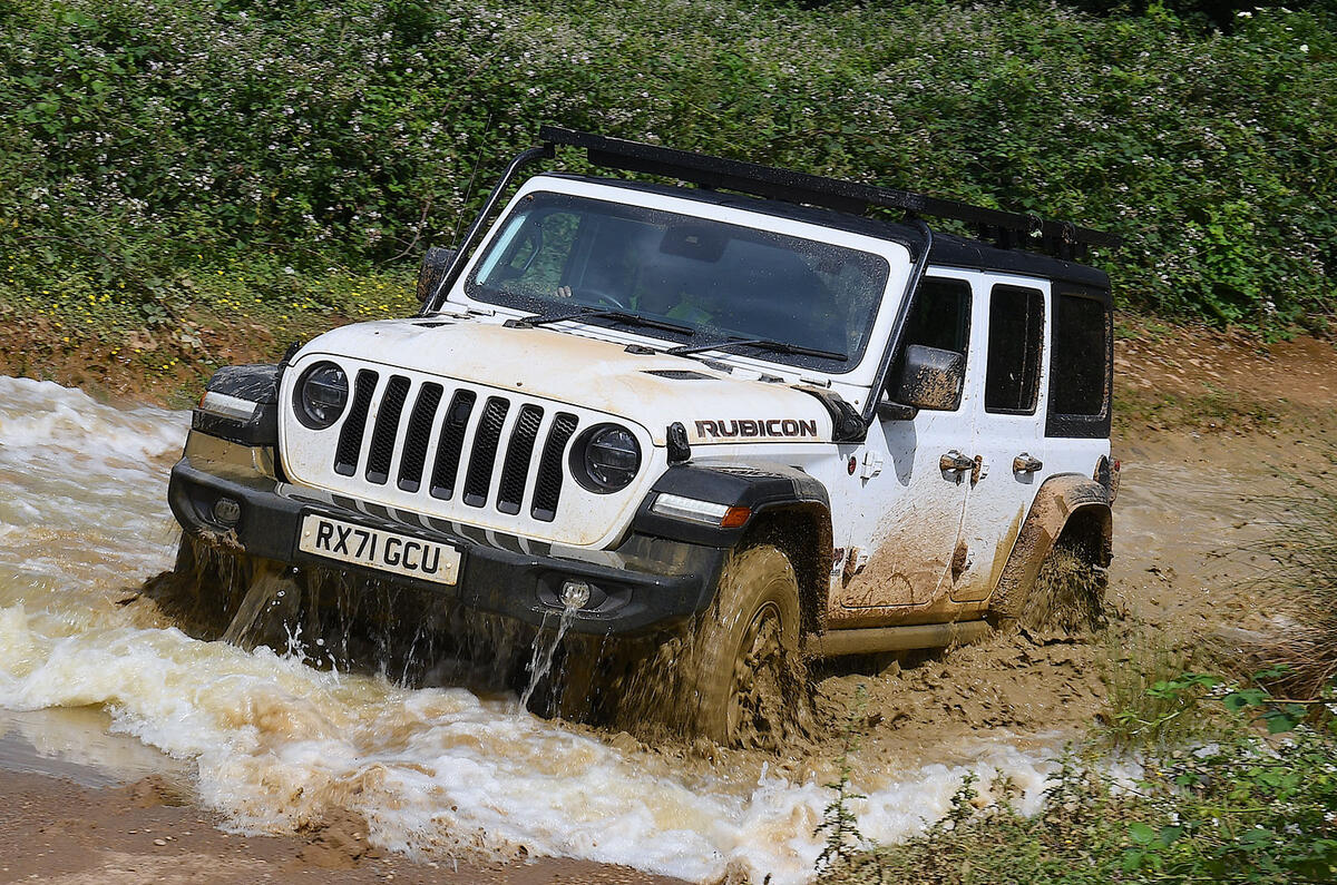 Jeep Wrangler Rubicon front three quarter