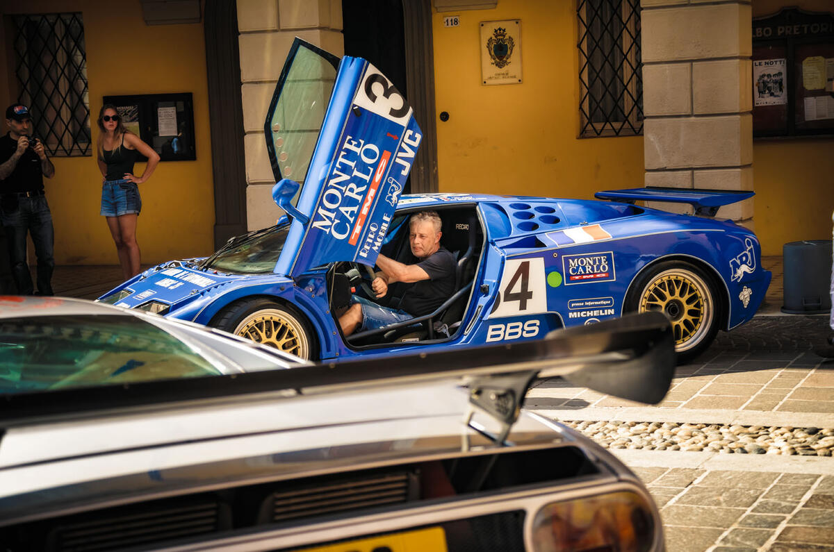 Loris Bicocchi with Bugatti EB110