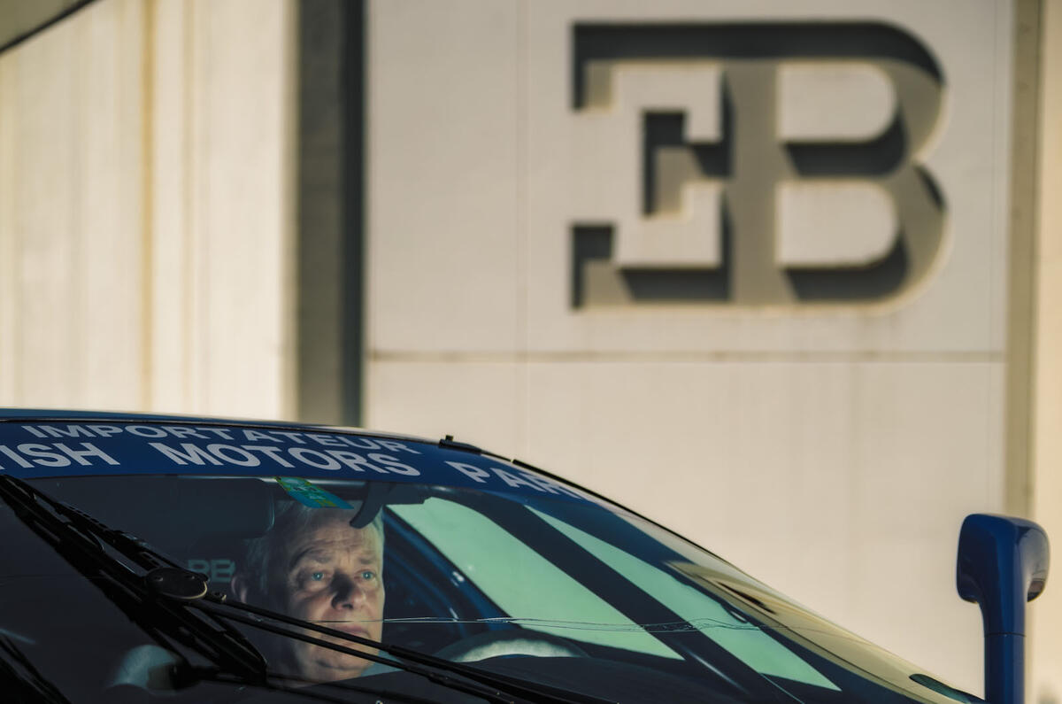 Loris Bicocchi with Bugatti EB110