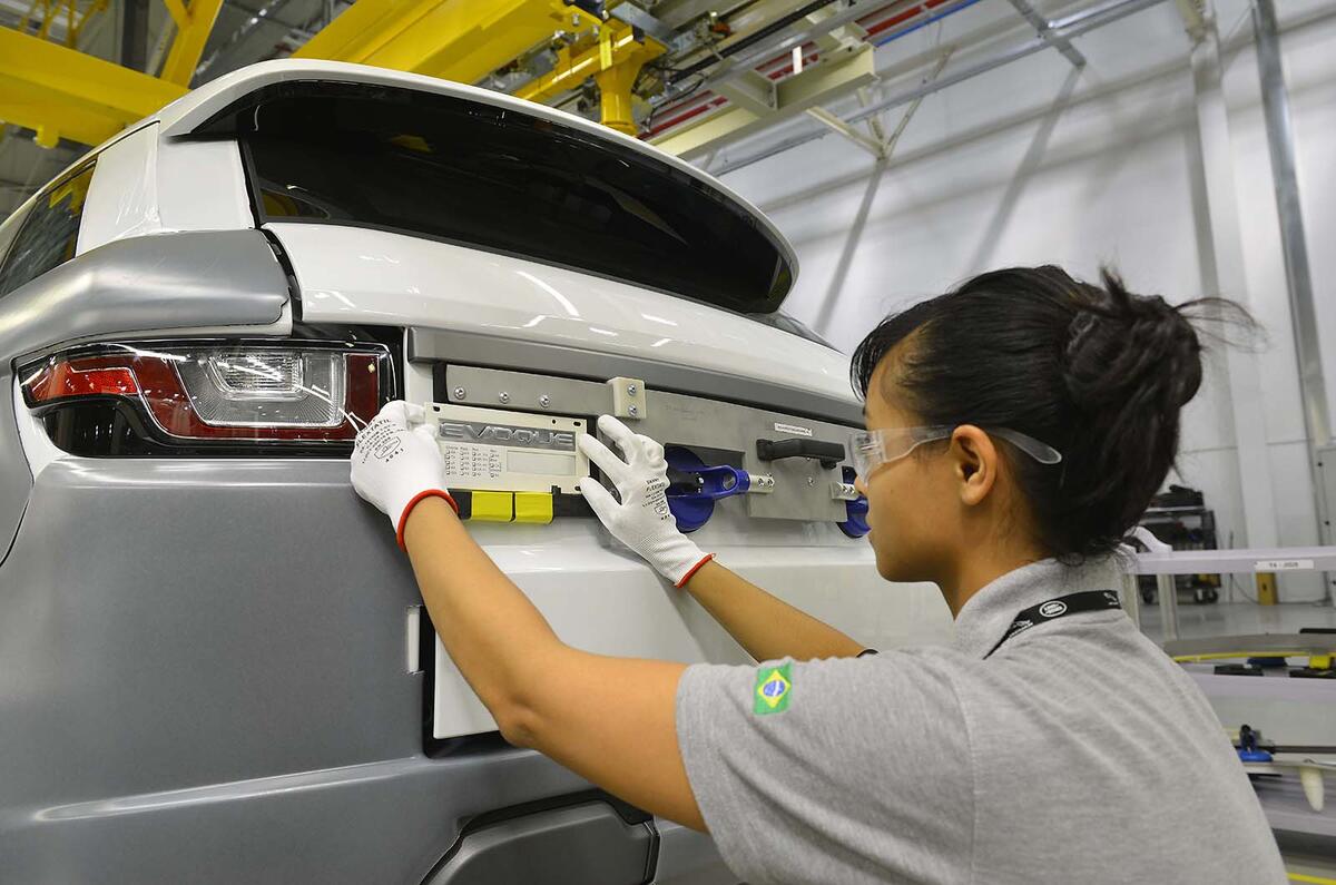 Jaguar Land Rover factory in Brazil