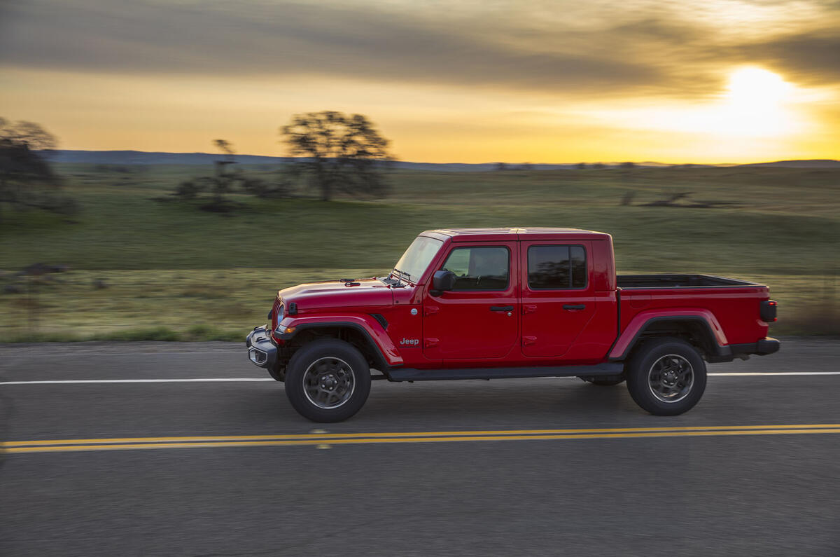 Jeep Gladiator driving - side