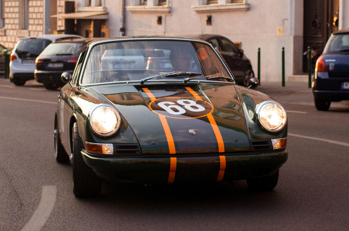 Kamm Porsche 912c restomod 2022 front quarter tracking city Kamm Porsche 912c restomod 2022 front quarter tracking city