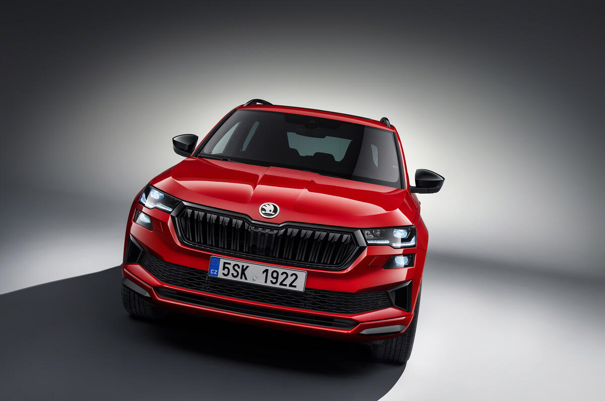 Karoq sportline front Karoq sportline front