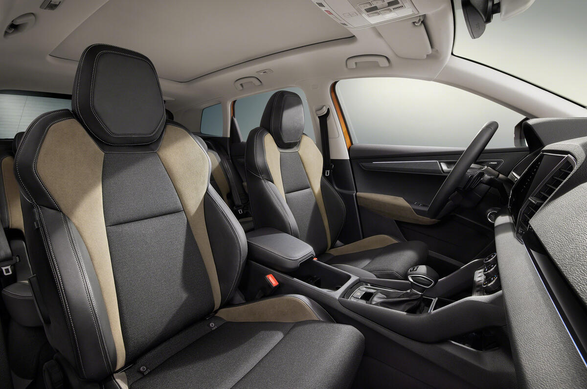 Karoq style seats front Karoq style seats front