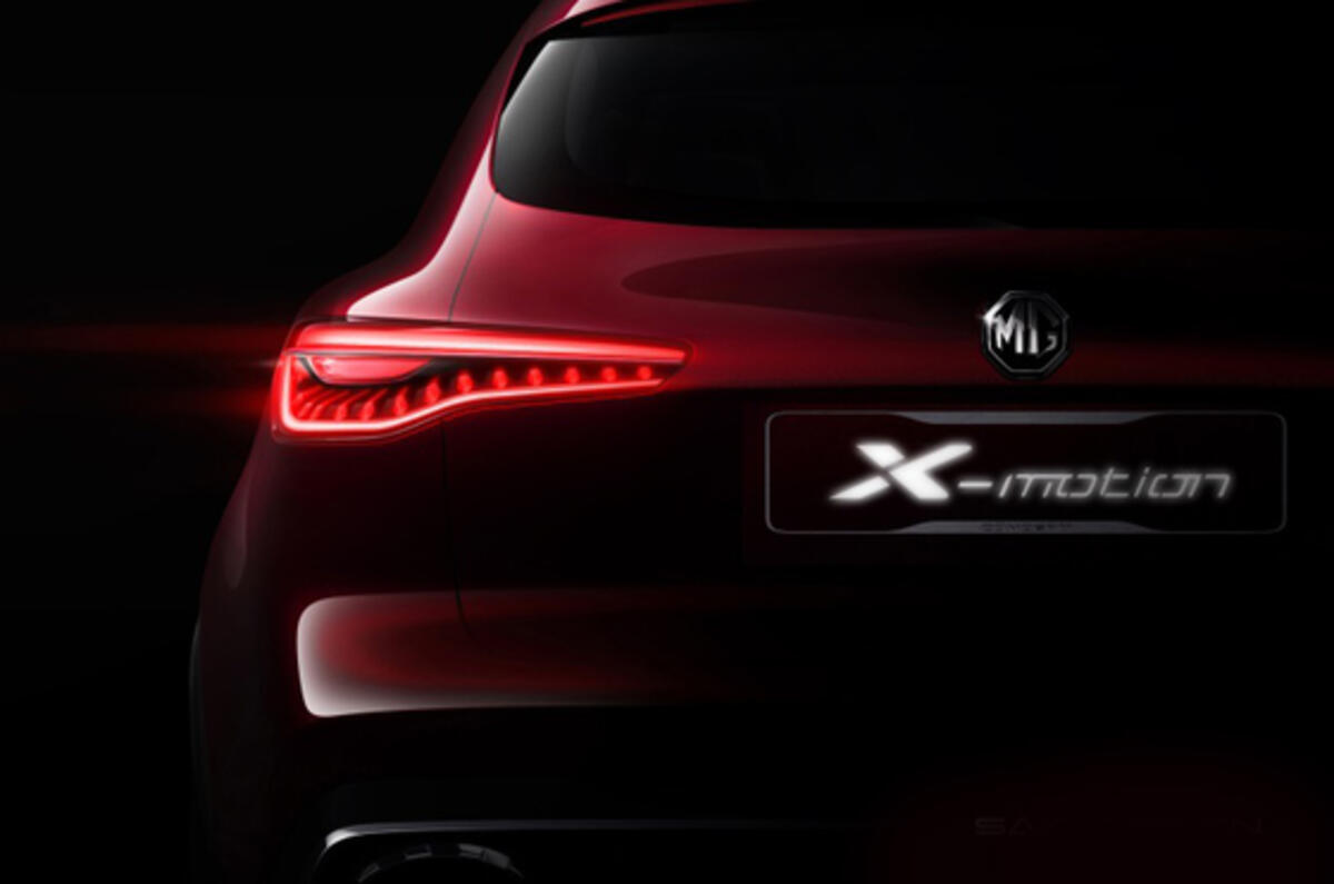 New MG X-Motion Concept SUV due at Beijing motor show
