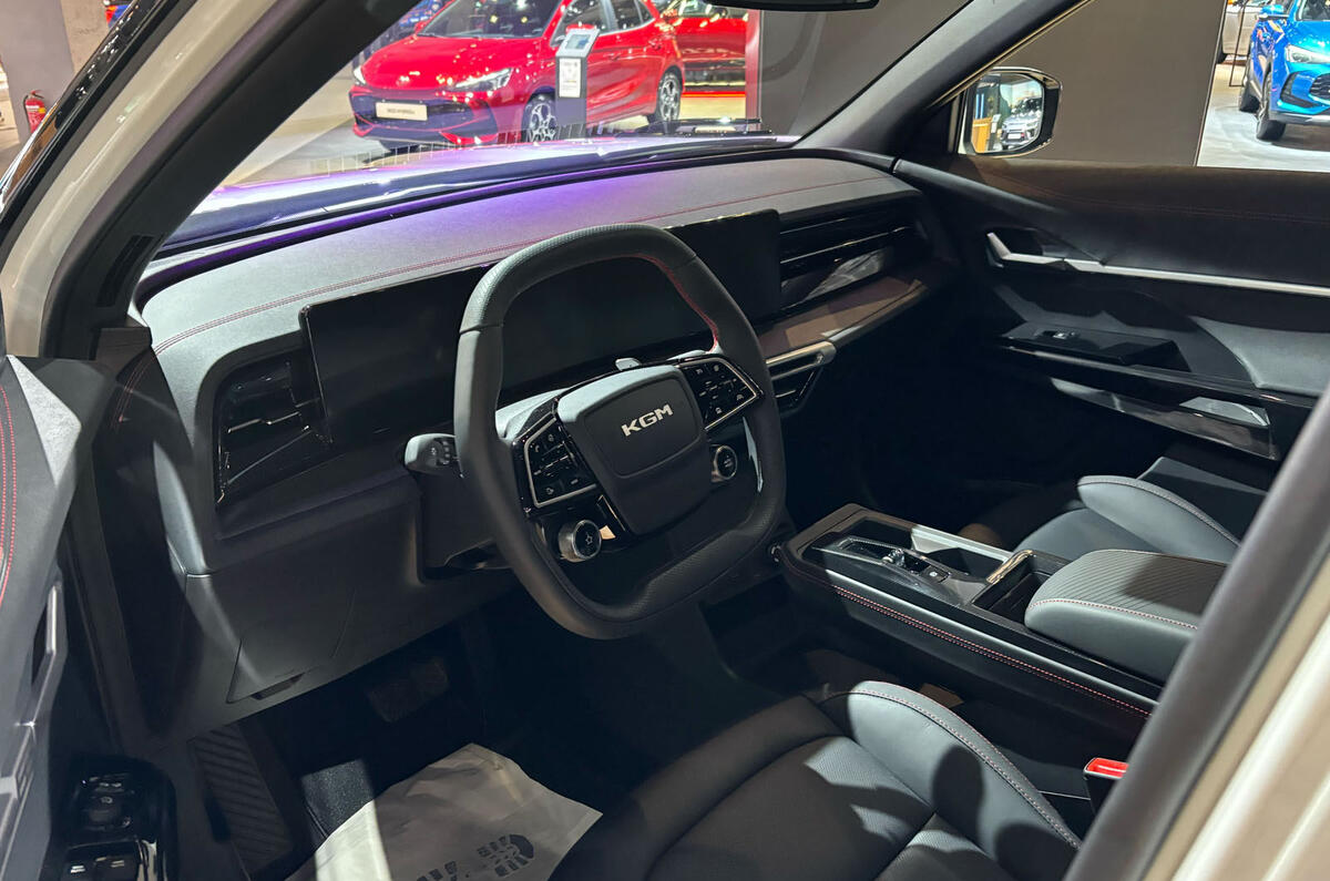 KGM Actyon Brussels motor show interior KGM Actyon Brussels motor show interior