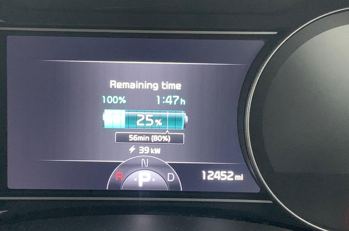 Kia e-Niro to Edinburgh - charging Kia e-Niro to Edinburgh - charging