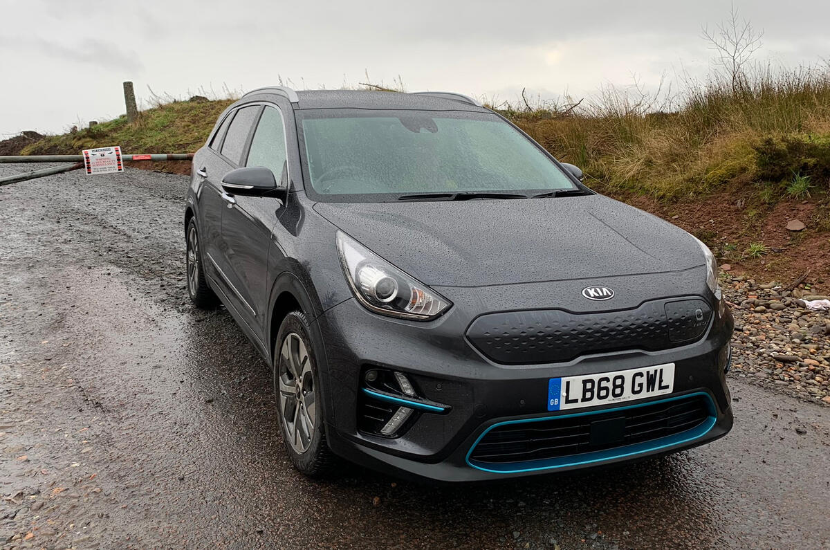 Kia e-Niro to Edinburgh - nose Kia e-Niro to Edinburgh - nose