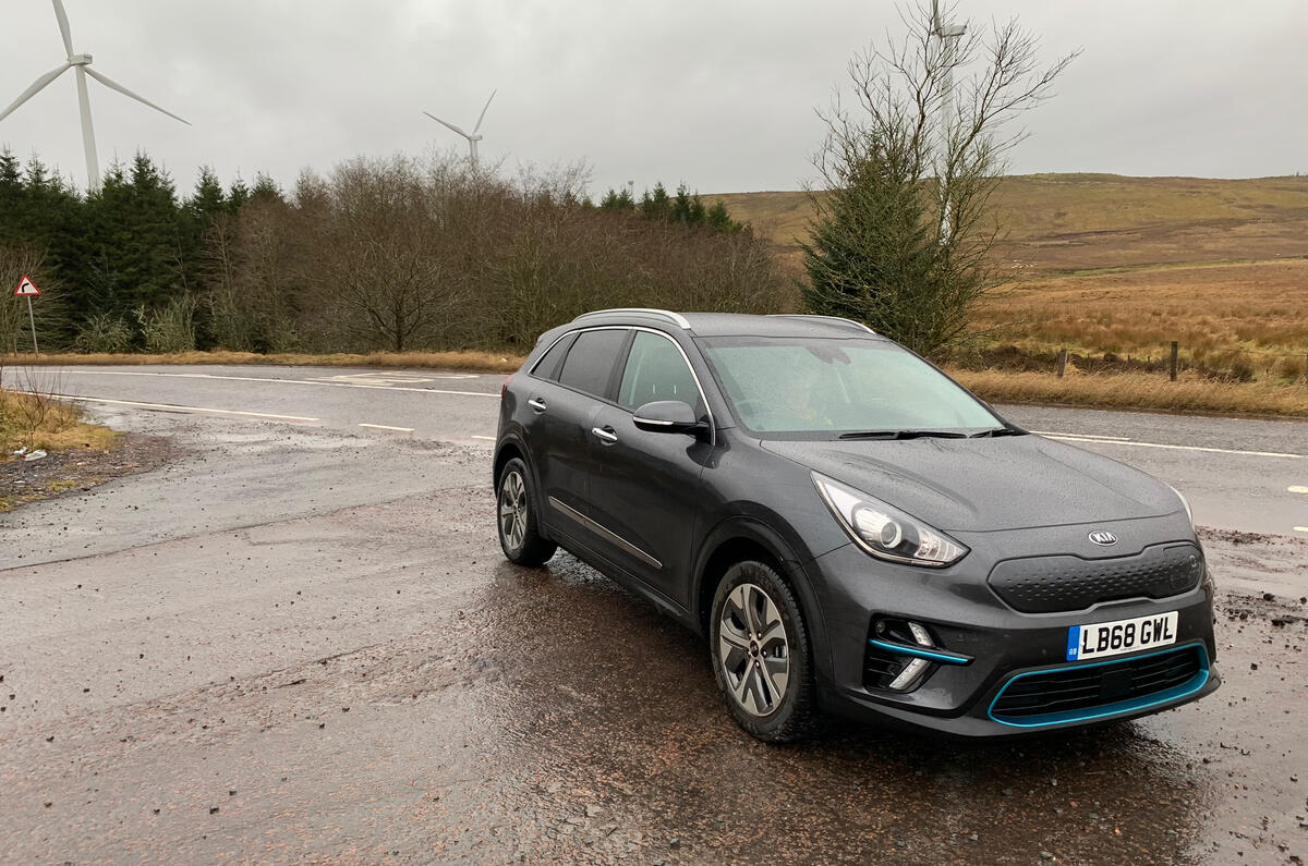 Kia e-Niro to Edinburgh - wind farm Kia e-Niro to Edinburgh - wind farm