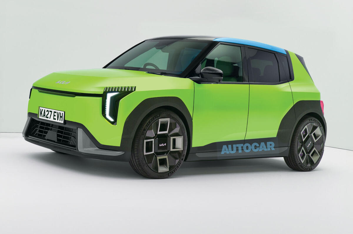 Kia EV1 Autocar render front quarter