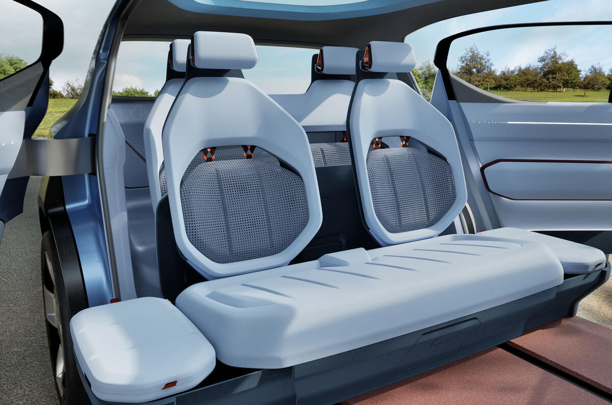Kia EV2 concept rear seats Kia EV2 concept rear seats