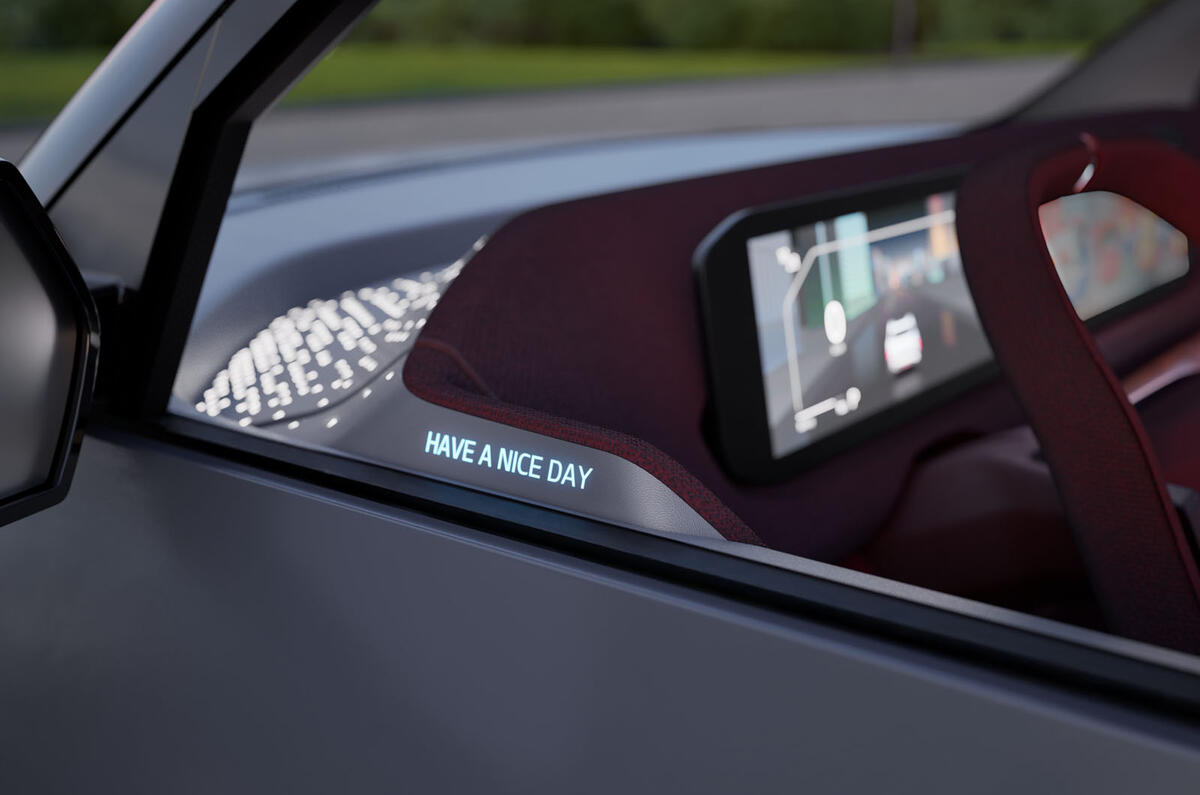 Kia EV2 concept side screen Kia EV2 concept side screen