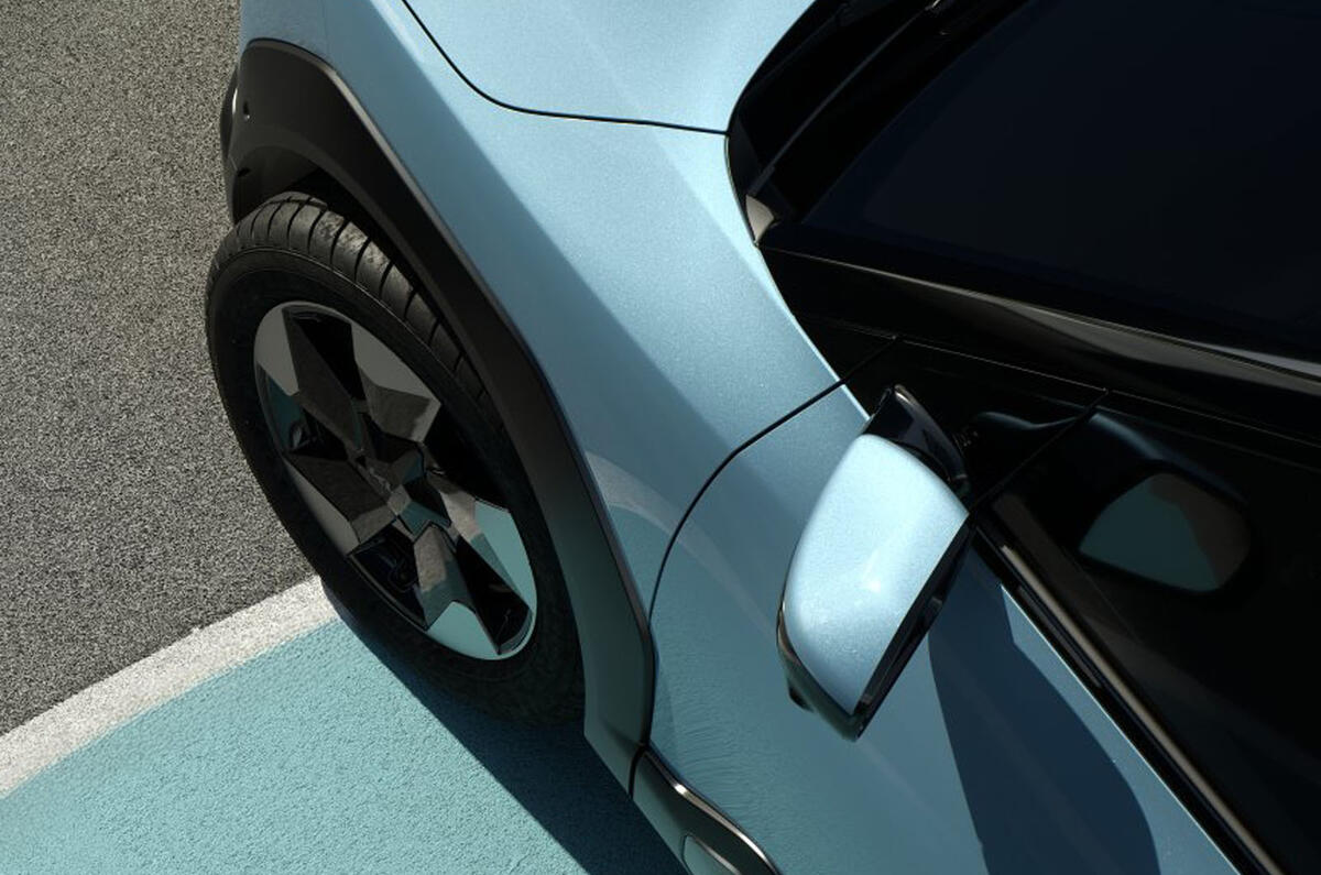 Kia EV2 teaser front wheel