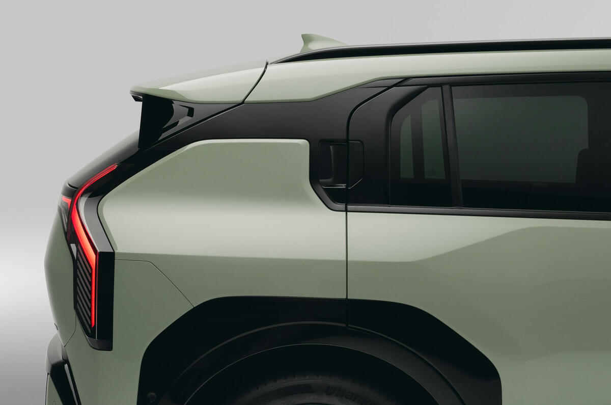 Kia EV3 rear quarter detail Kia EV3 rear quarter detail