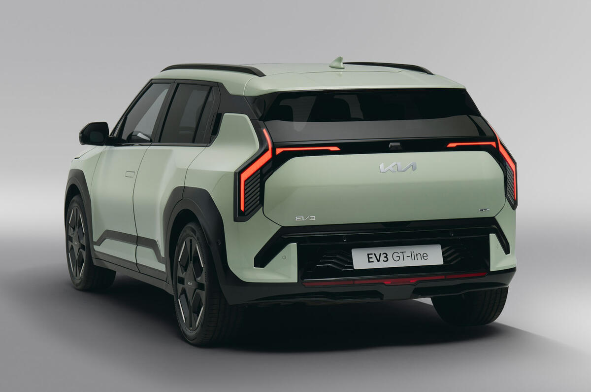 Kia EV3 rear quarter Kia EV3 rear quarter