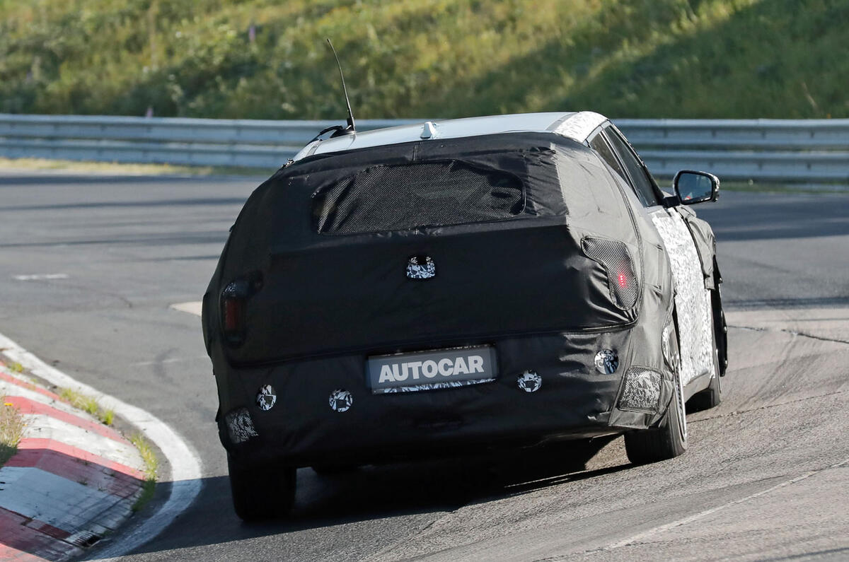 Kia EV4 hatch camo rear