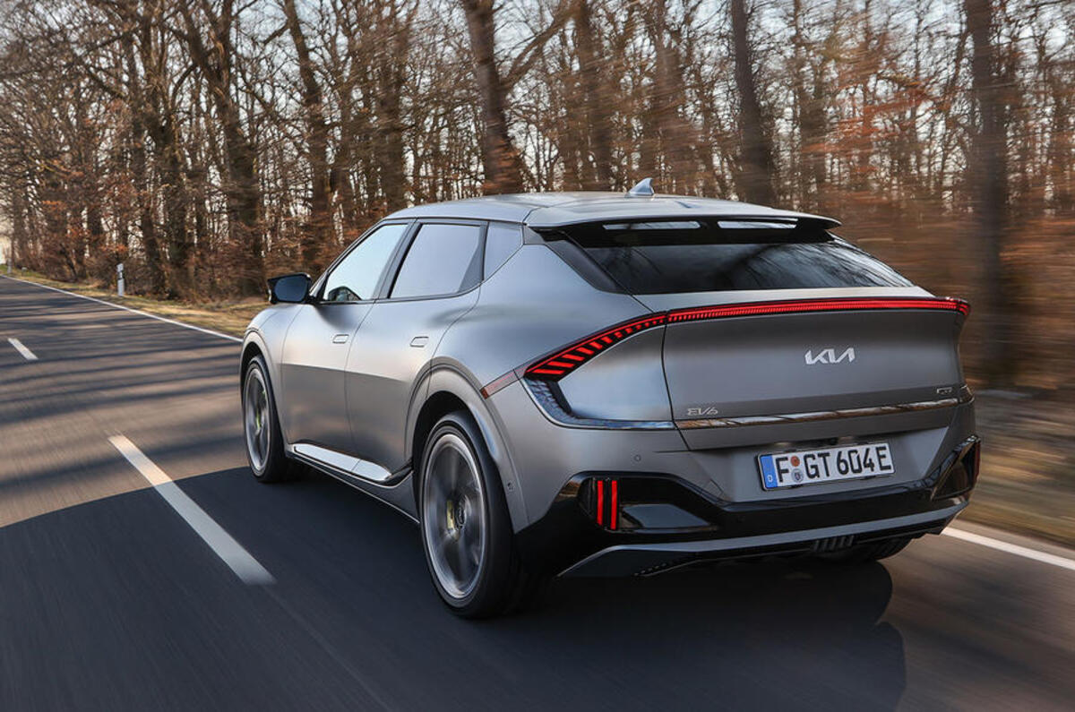 kia ev6 gt 2022 003 tracking rear kia ev6 gt 2022 003 tracking rear